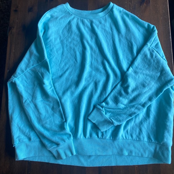 Light blue/minty teal crew neck sweatshirt - Picture 1 of 1